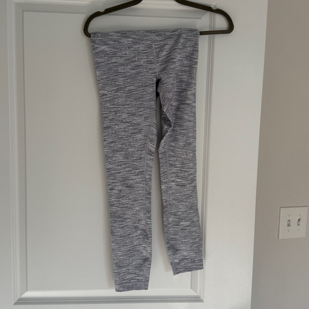 Lululemon Athletica Striped Gray Leggings